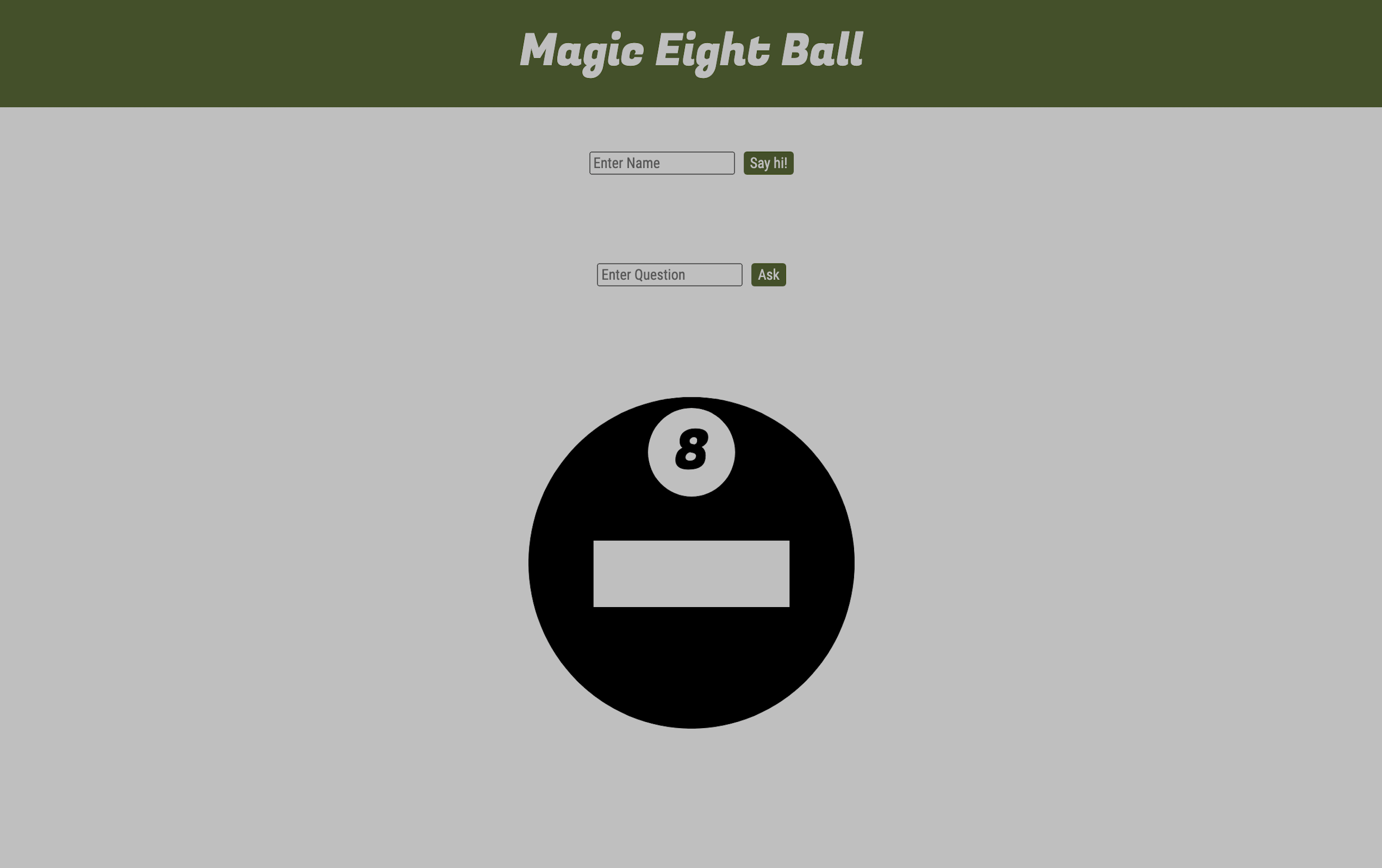 Magic Eight Ball App