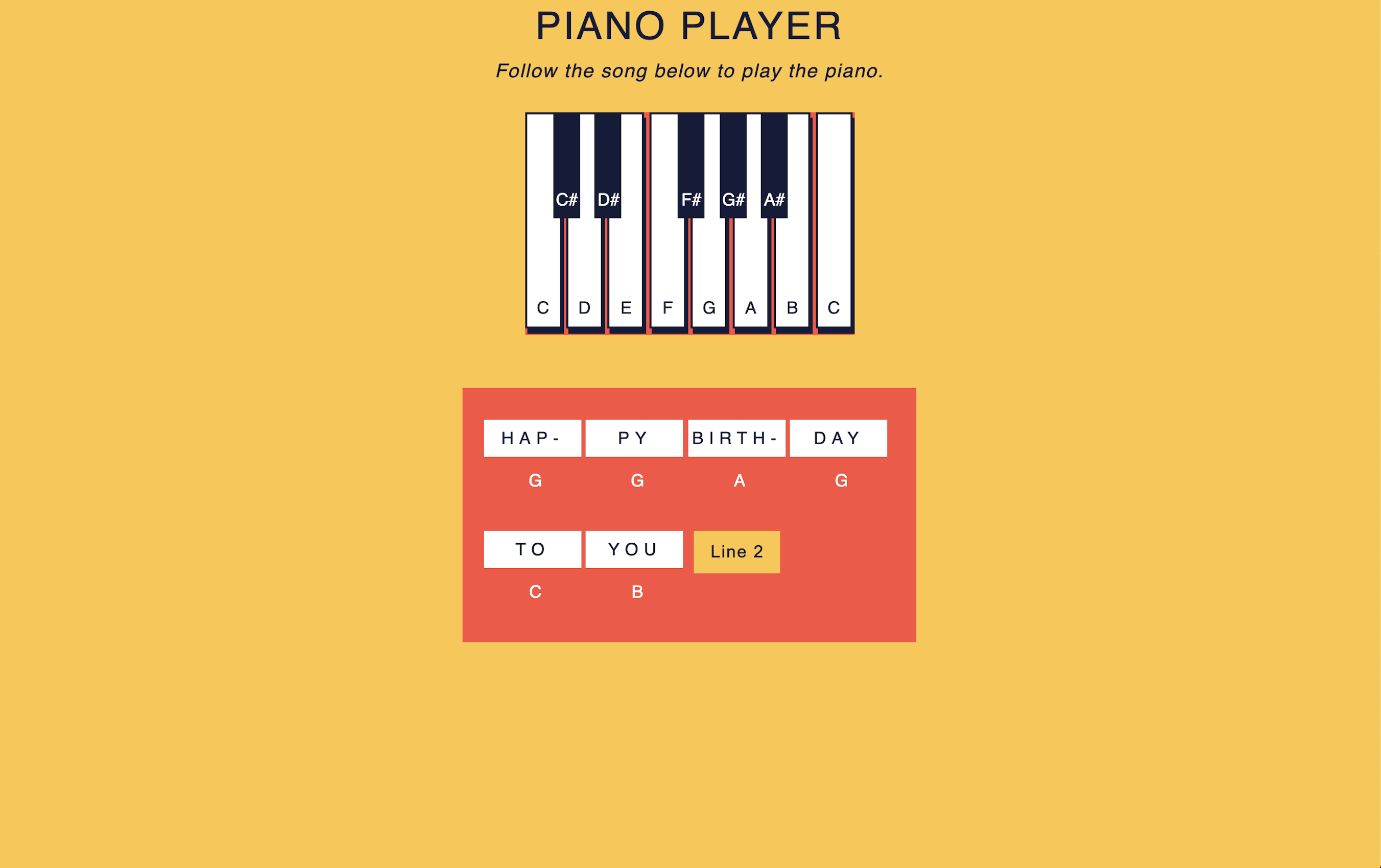 Piano Keys App